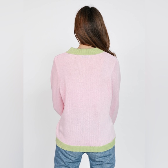 Smash + Tess Cameron Colour Block Sweater in Pink and Green Brand New with Tags - Picture 4 of 12